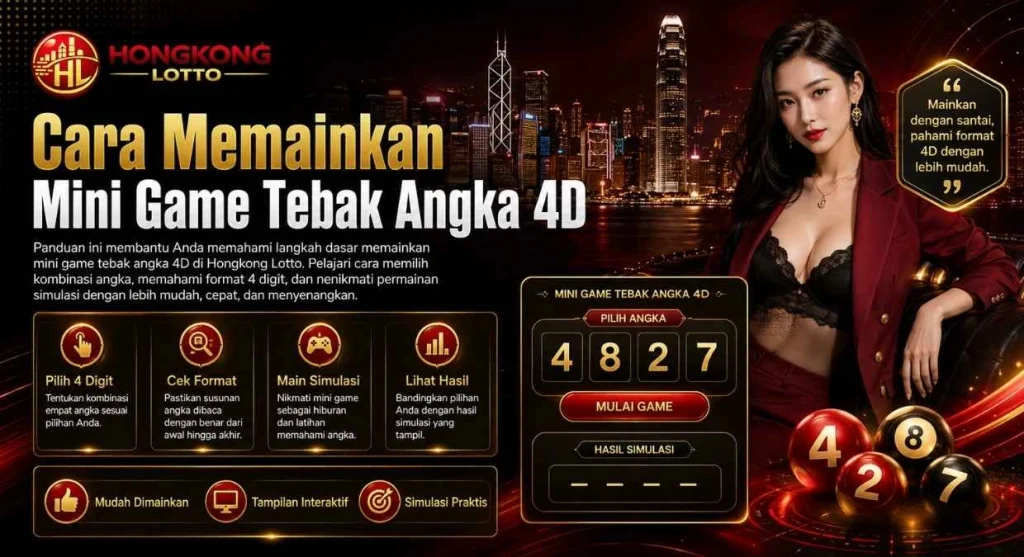 Cara Memainkan Mini Game Tebak Angka 4D
