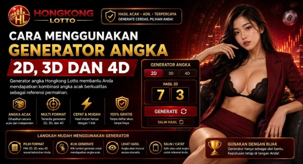 Cara Menggunakan Generator Angka 2D 3D dan 4D