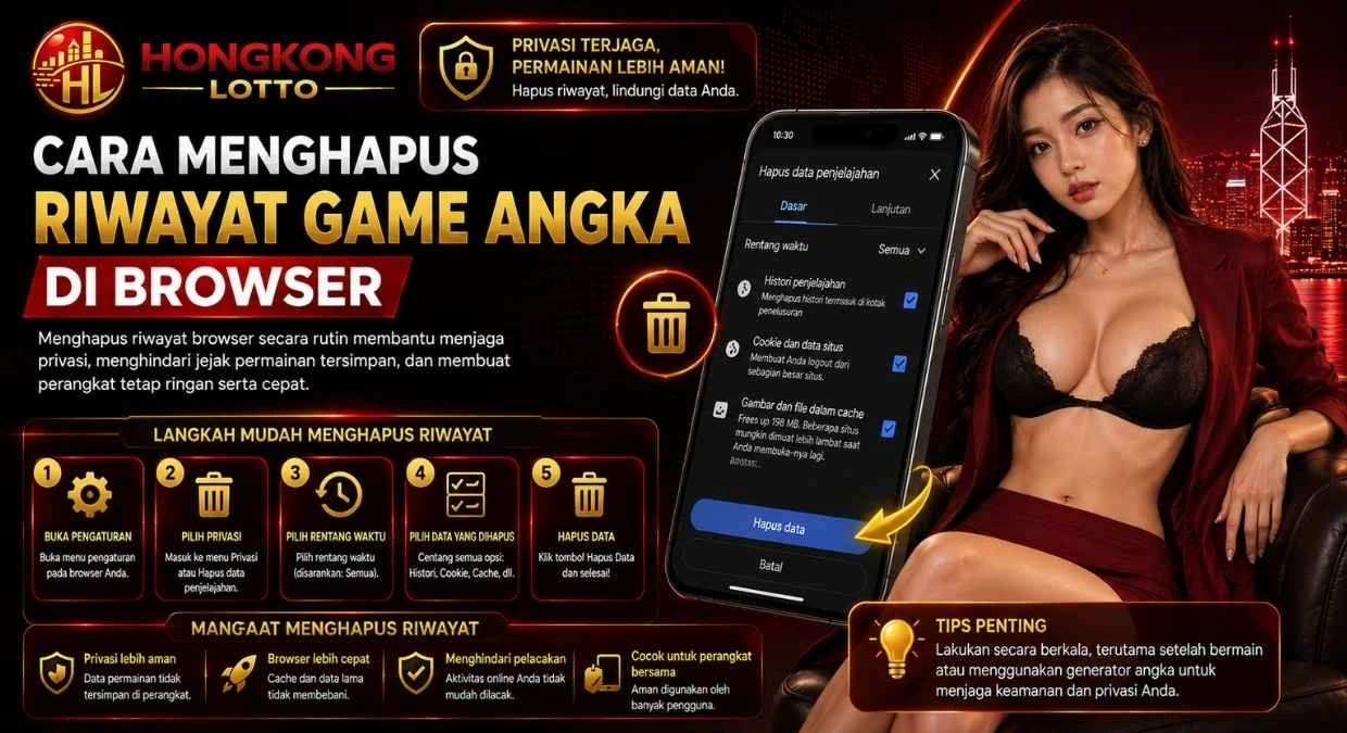 Cara Menghapus Riwayat Game Angka di Browser Hongkong Lotto dengan Aman